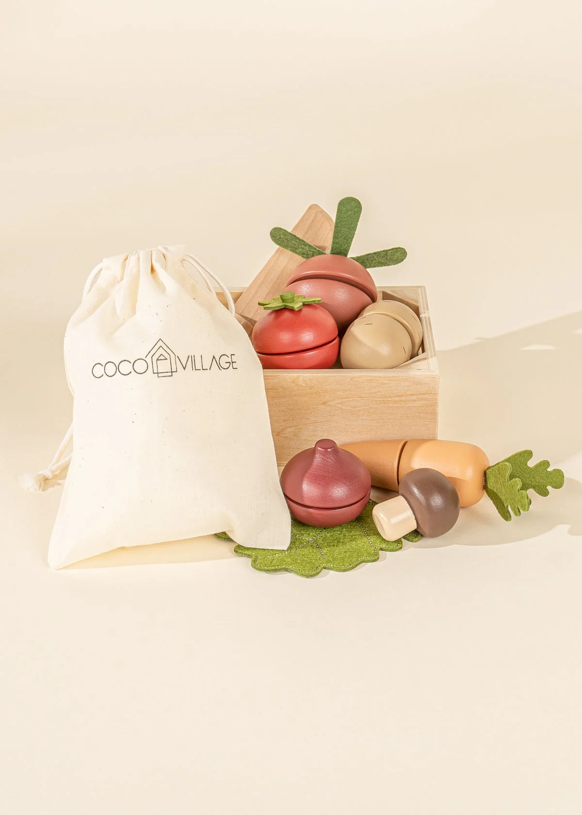 Wooden Vegetables Playset by Coco Village - Image 6