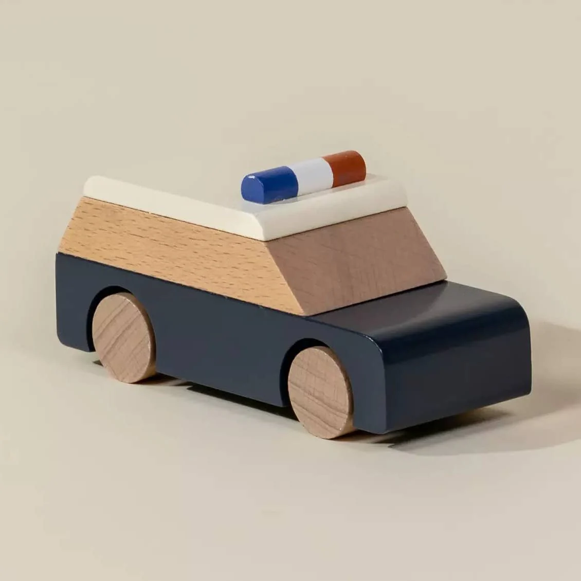 Wooden Vehicle - Police Car by Coco Village - Image 2