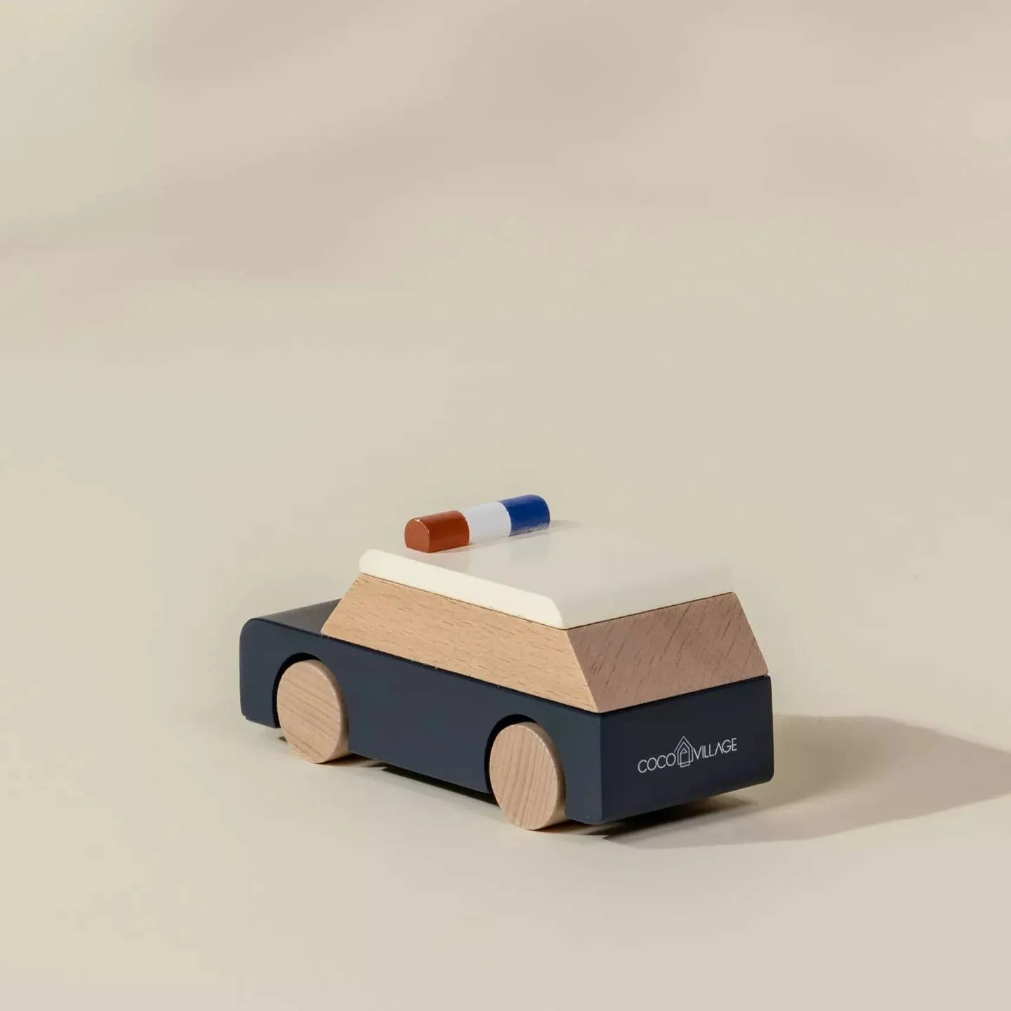 Wooden Vehicle - Police Car by Coco Village - Image 5