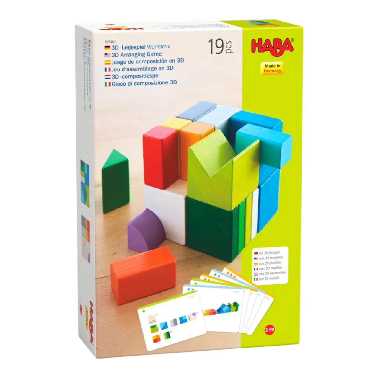 Wooden Blocks - 3D Arranging Game Chromatix by Haba