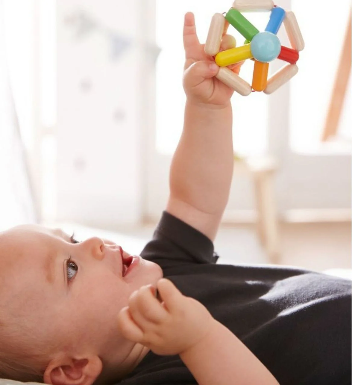 Wooden Clutching Toy - Color Carousel by Haba - Image 3