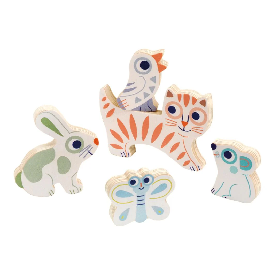 Wooden Puzzle - Baby Animali by Djeco - Image 3