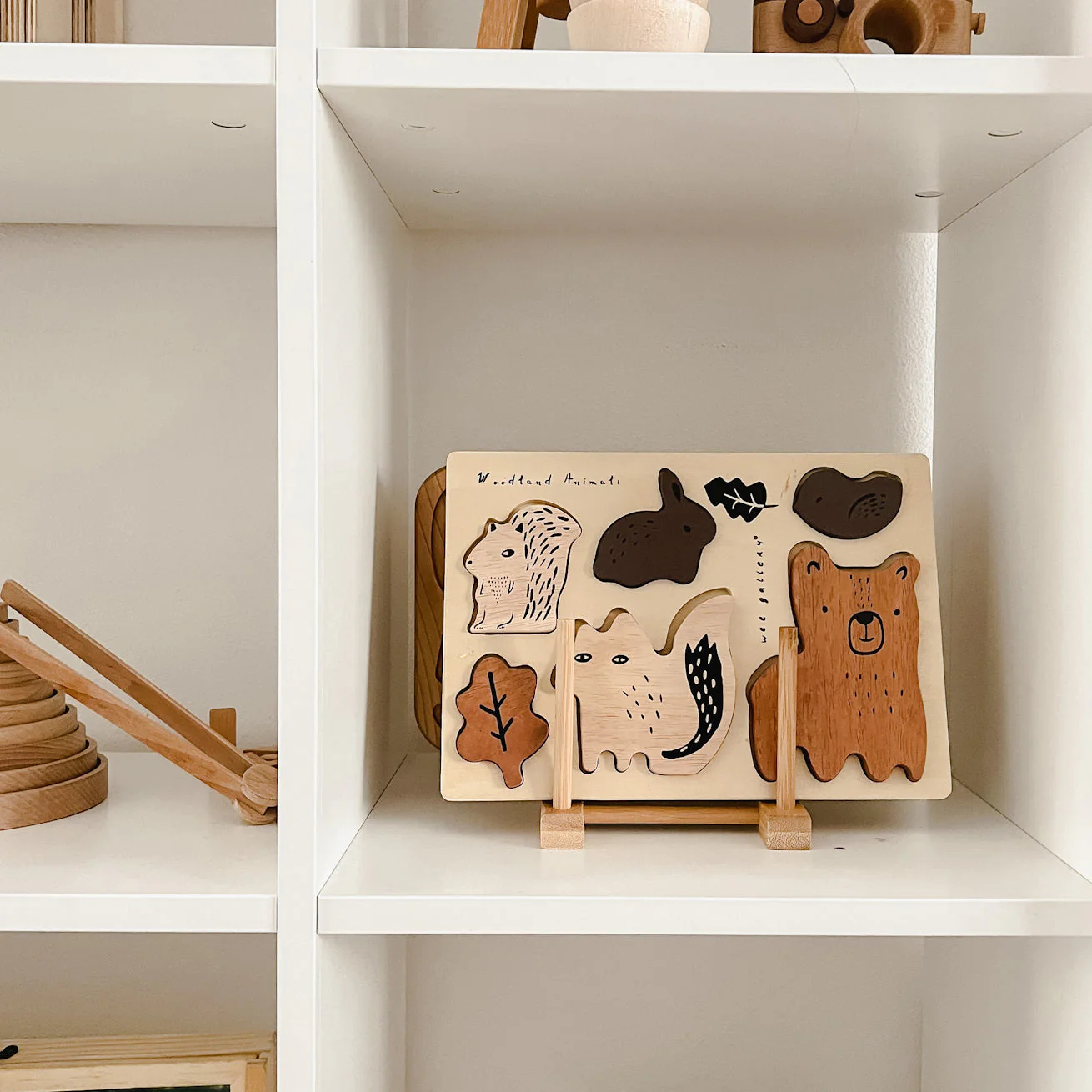 Wooden Tray Puzzle - Woodland Animals by Wee Gallery - Image 7