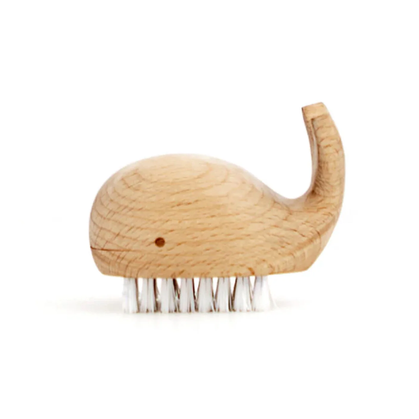 Wooden Whale Nail Brush by Kikkerland