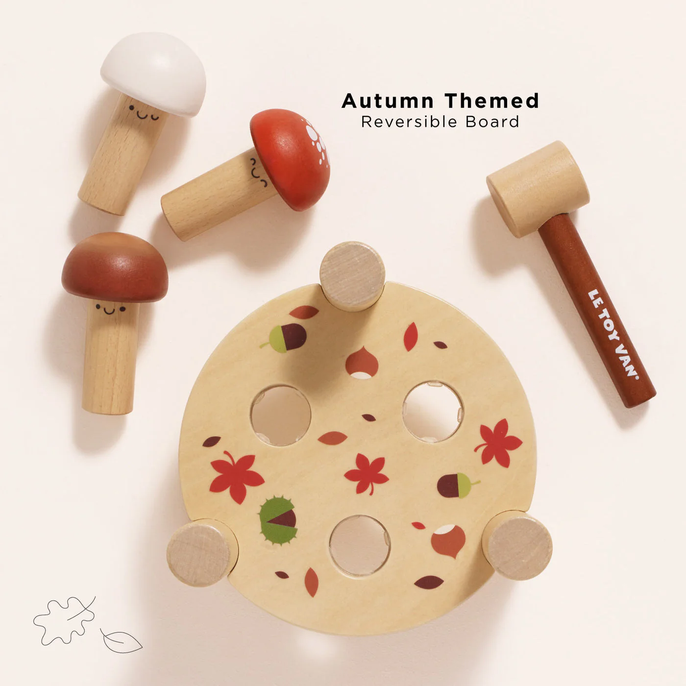 Woodland Mushroom Hammer Game by Le Toy Van - Image 2