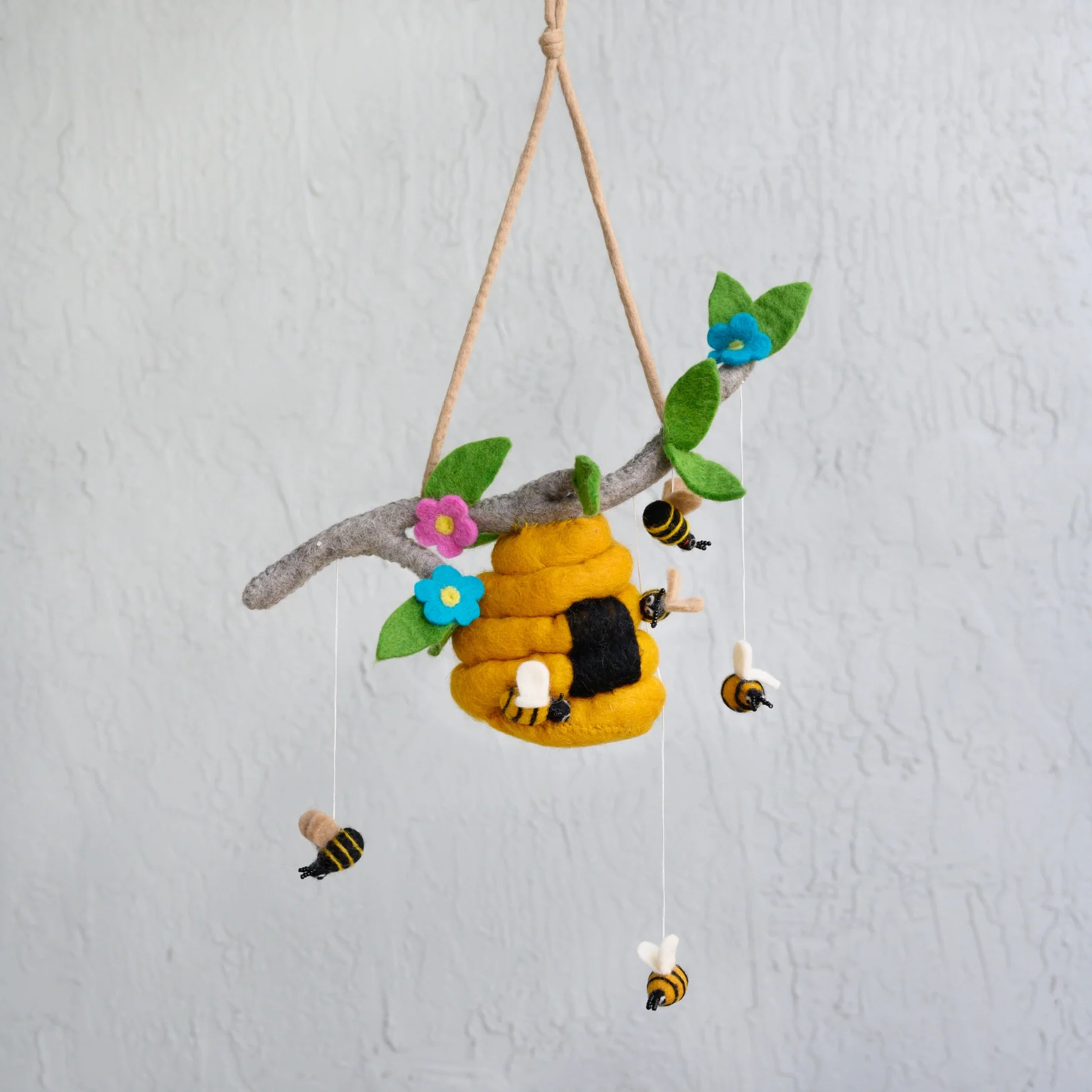 Wool Mobile - Beehive and Honeybees by The Winding Road - Image 3