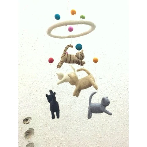 Wool Mobile - Cat and Mouse by The Winding Road - Image 2