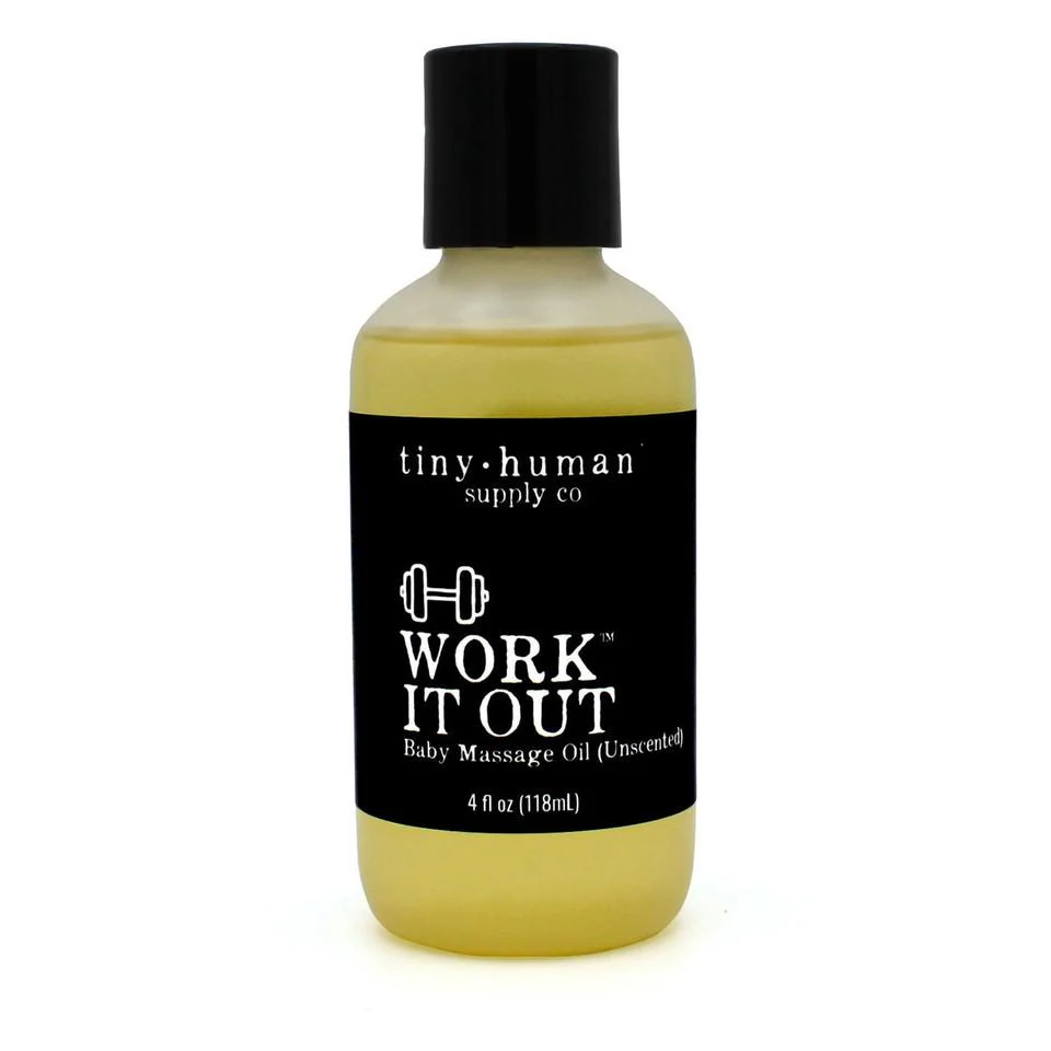 Work it Out Baby Massage Oil - 4 oz by Tiny Human Supply Co.