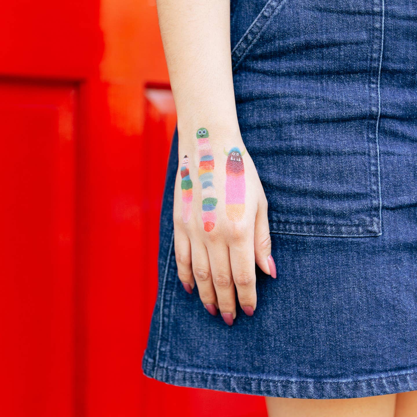 Wormies Tattoo Pair by Tattly - Image 3