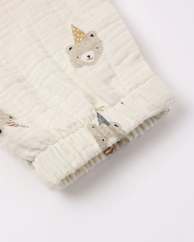 Woven Jumpsuit - Party Bears by Quincy Mae - Image 6