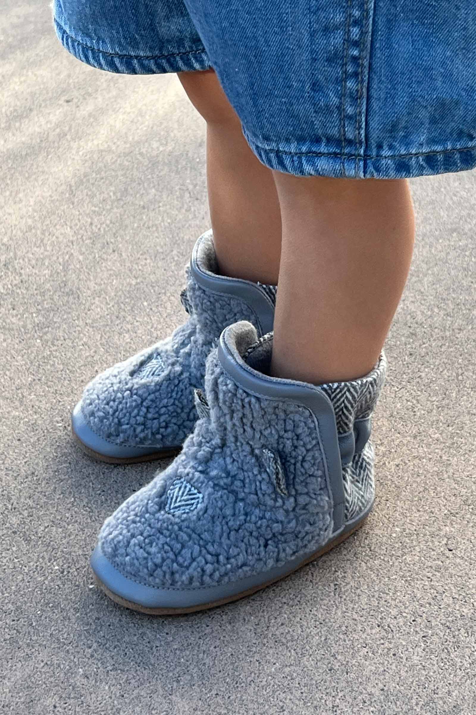 Wren Soft Sole Boots - Grey by Robeez - FINAL SALE - Image 3