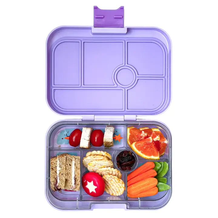 Yumbox Original 6 Compartment Leakproof Bento Box - Lulu Purple - Image 3