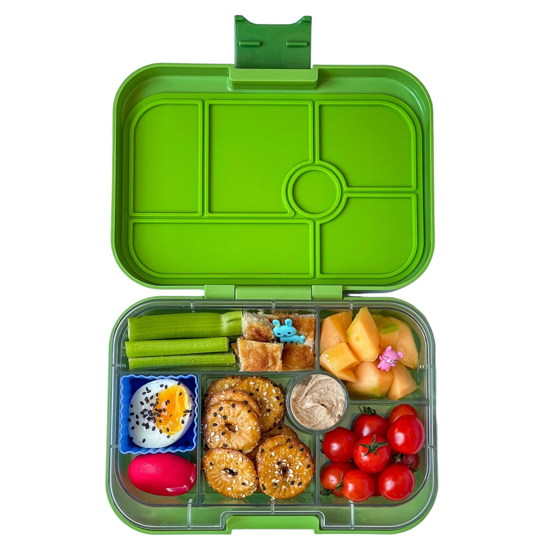 Yumbox Original 6 Compartment Leakproof Bento Box - Matcha Green - Image 4