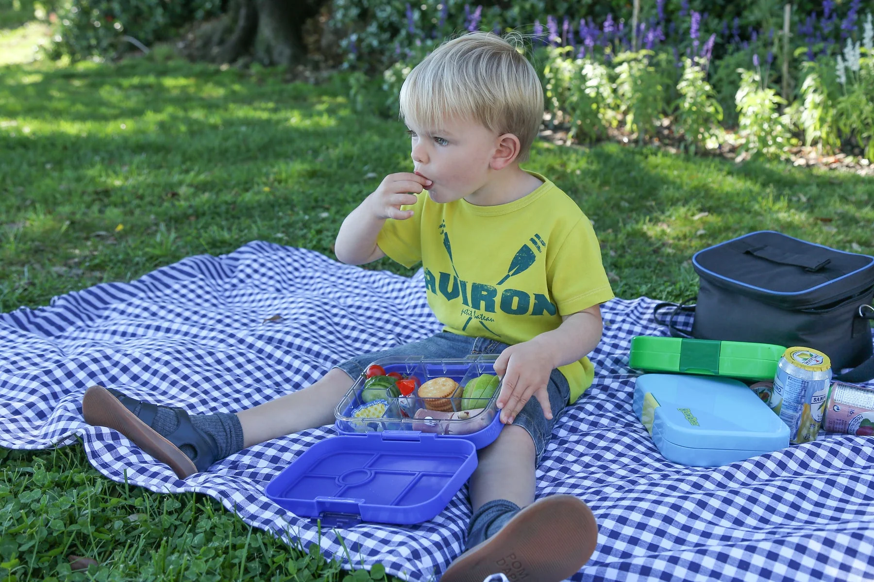 Yumbox Original Leakproof Bento Box - 6 Compartment - Surf Blue - Image 2