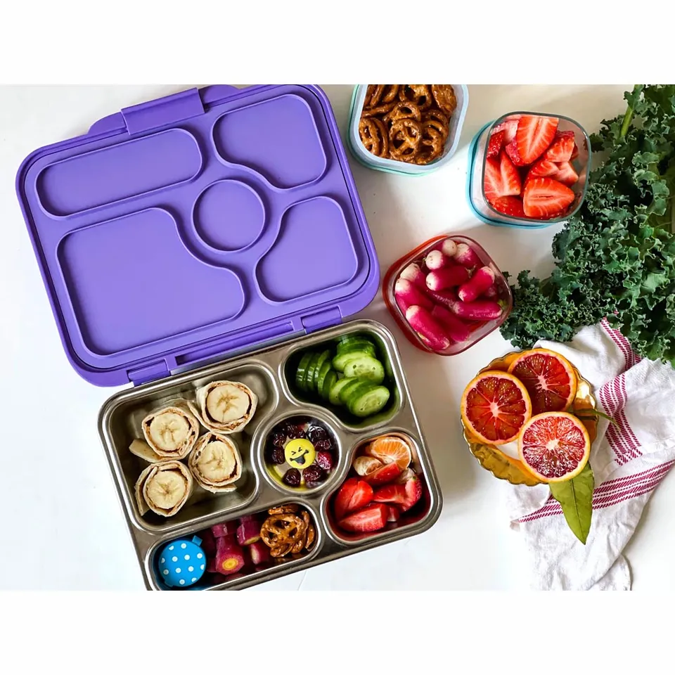Yumbox Presto Leakproof Stainless Steel Bento Box - Tulum Blue - Image 7