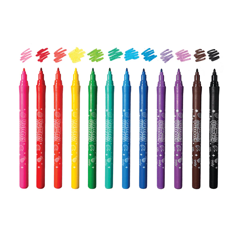 Yummy Yummy Scented Markers - Set of 12 by OOLY - Image 2