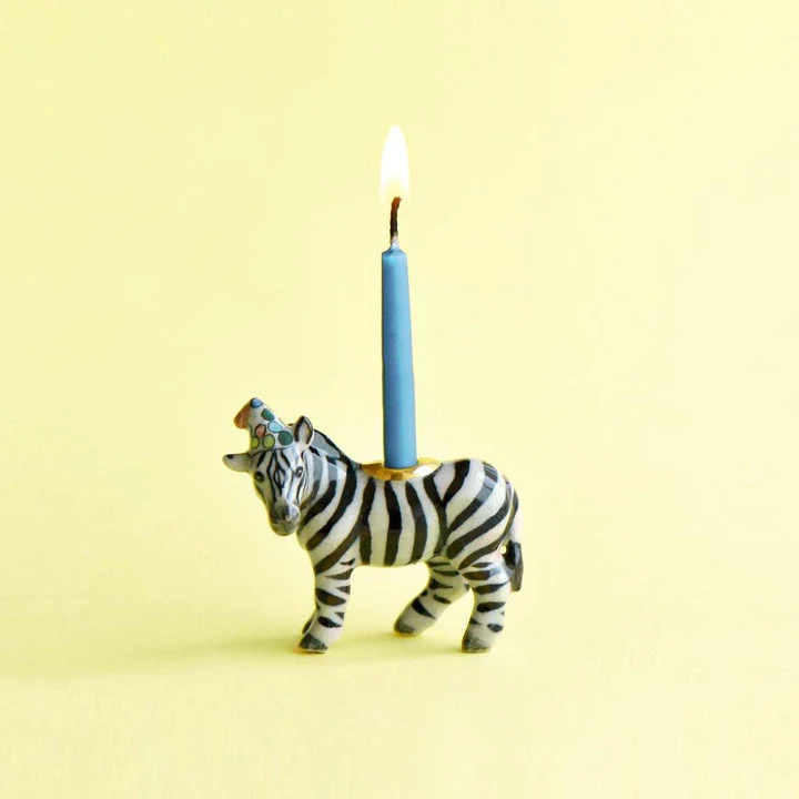 Zebra "Party Animal" Cake Topper by Camp Hollow
