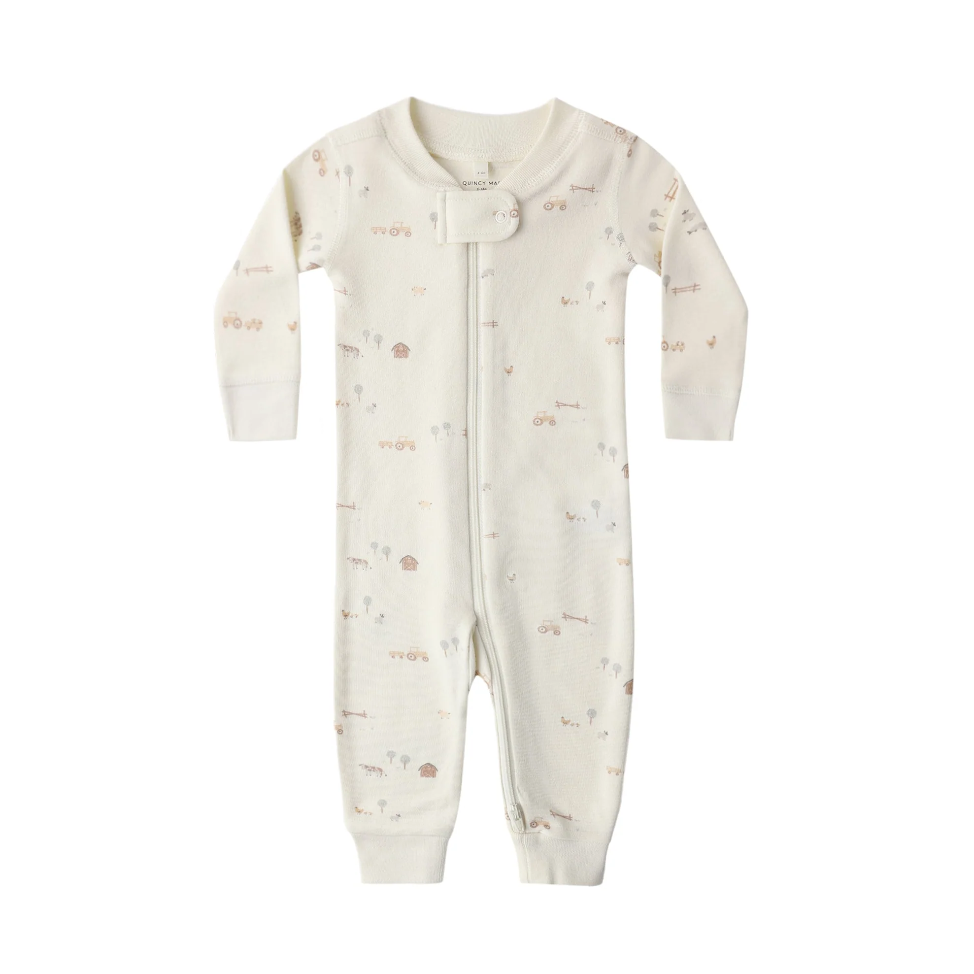 Zip Long Sleeve Sleeper - Farm by Quincy Mae