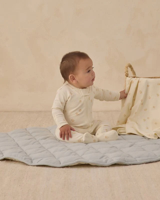 Zip Long Sleeve Sleeper Footie - Chicks by Quincy Mae - Image 2