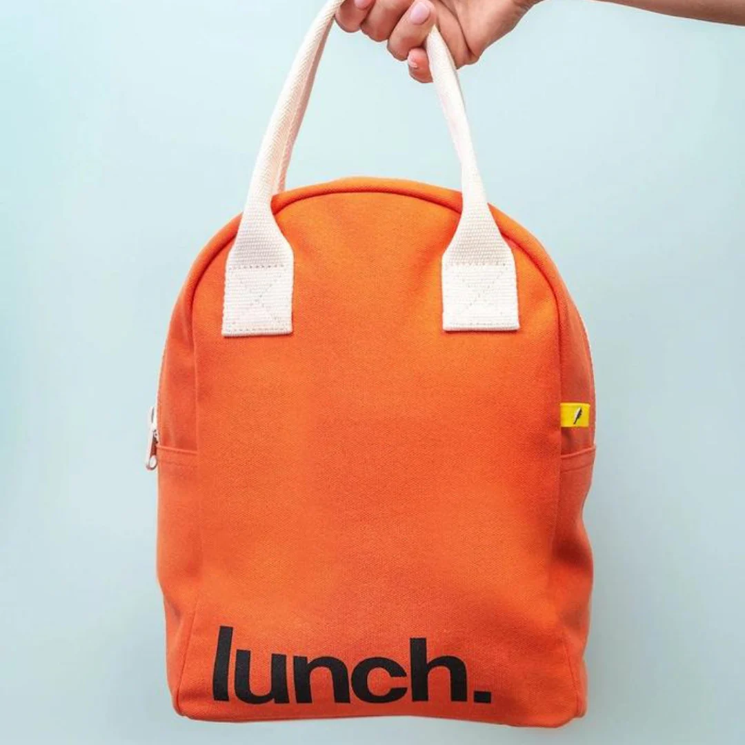 Zipper Lunch Bag - ‘Lunch’ in Poppy by Fluf - Image 6