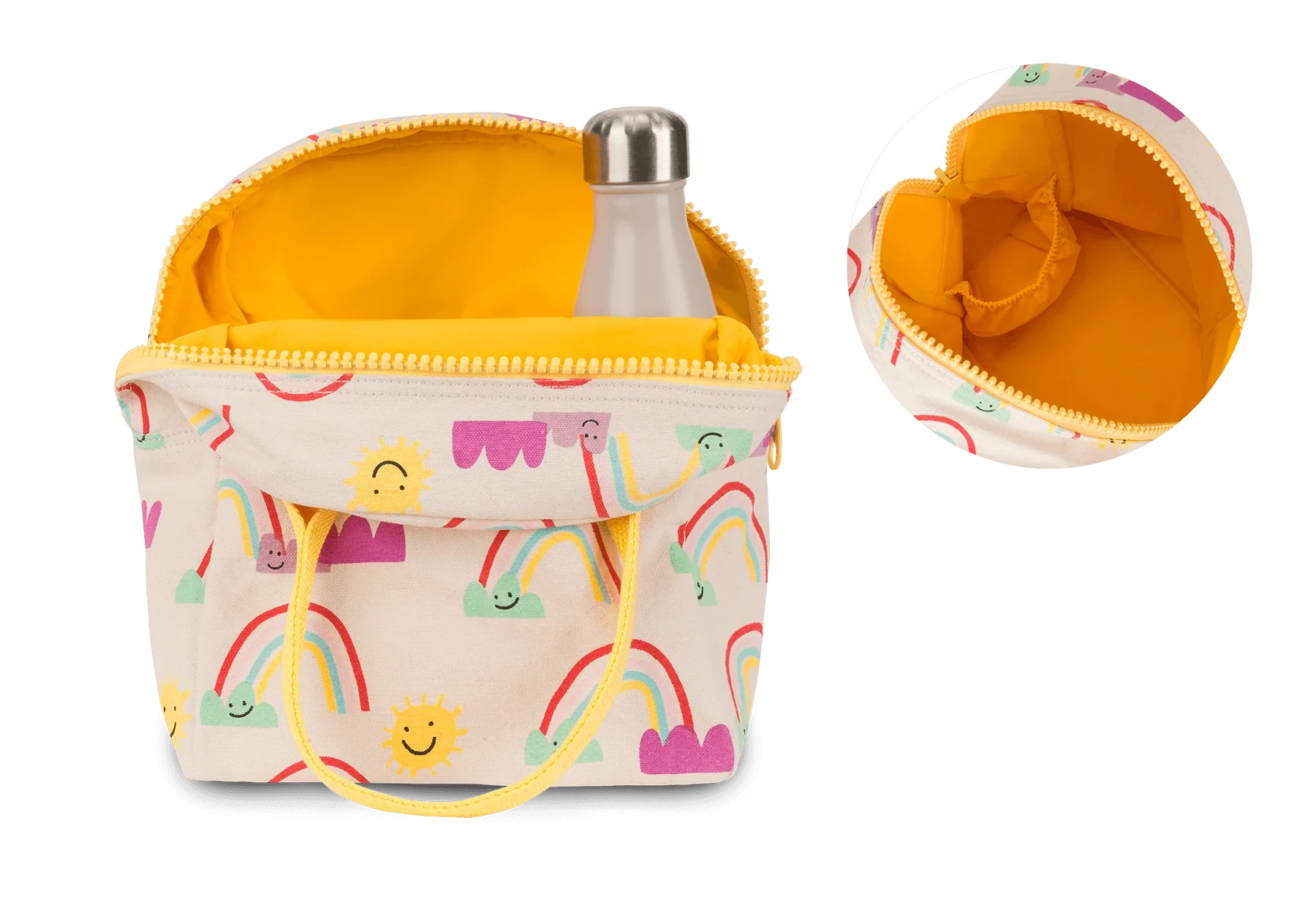 Zipper Lunch Bag - Rainbows by Fluf - Image 2