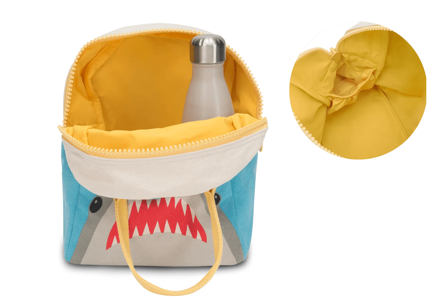 Zipper Lunch Bag - Sharks by Fluf - Image 2