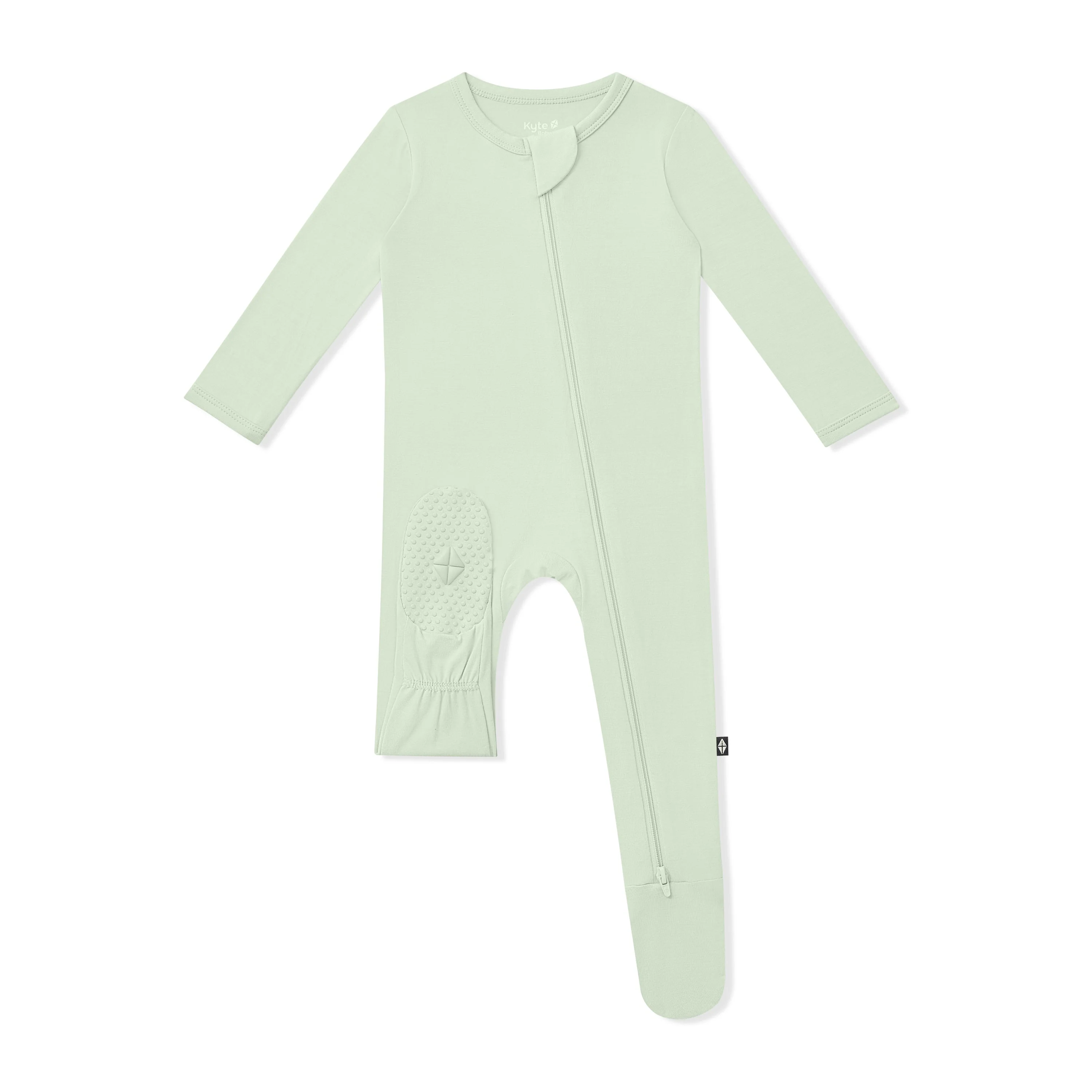 Zippered Footie - Basil by Kyte Baby - Image 6