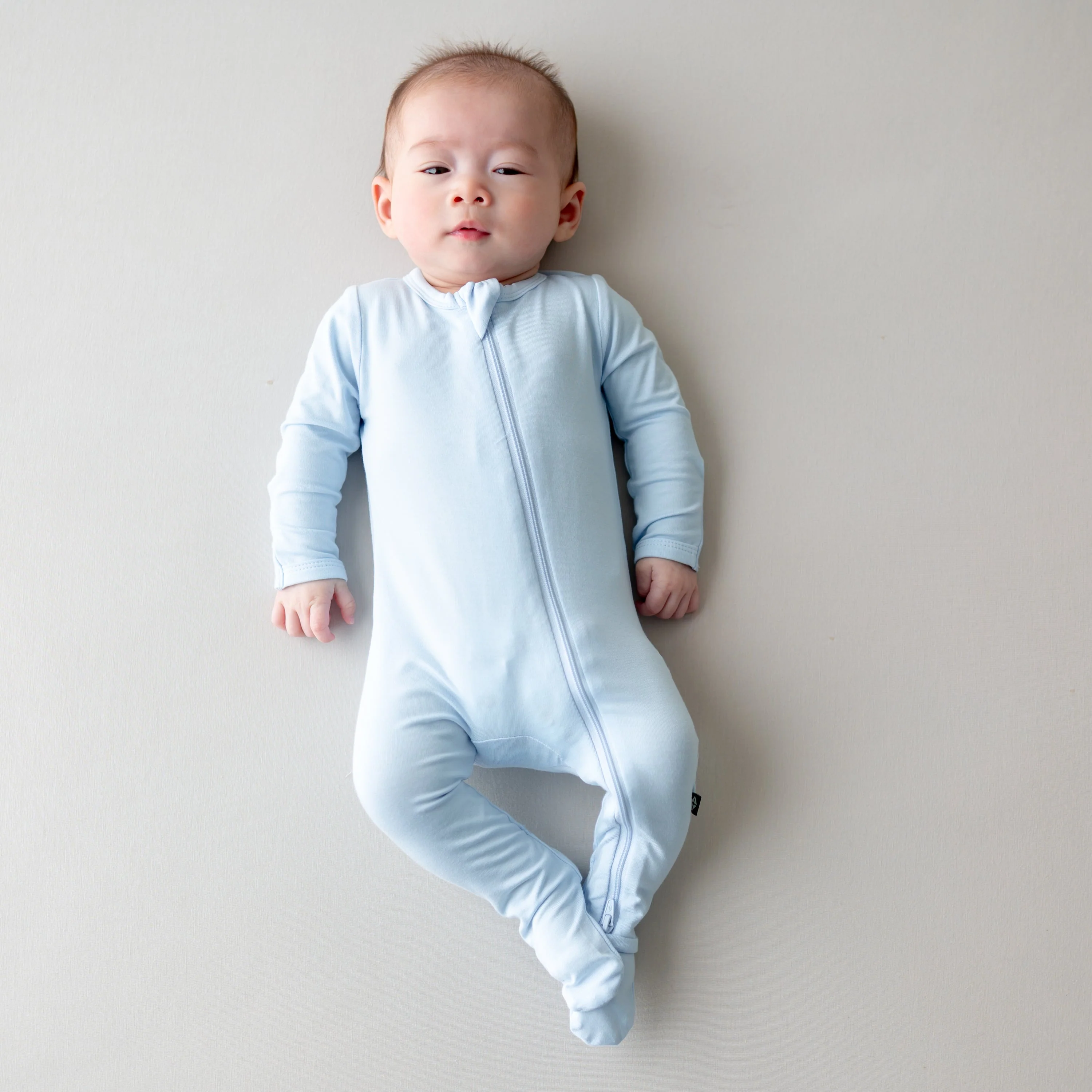 Zippered Footie - Breeze by Kyte Baby - Image 2