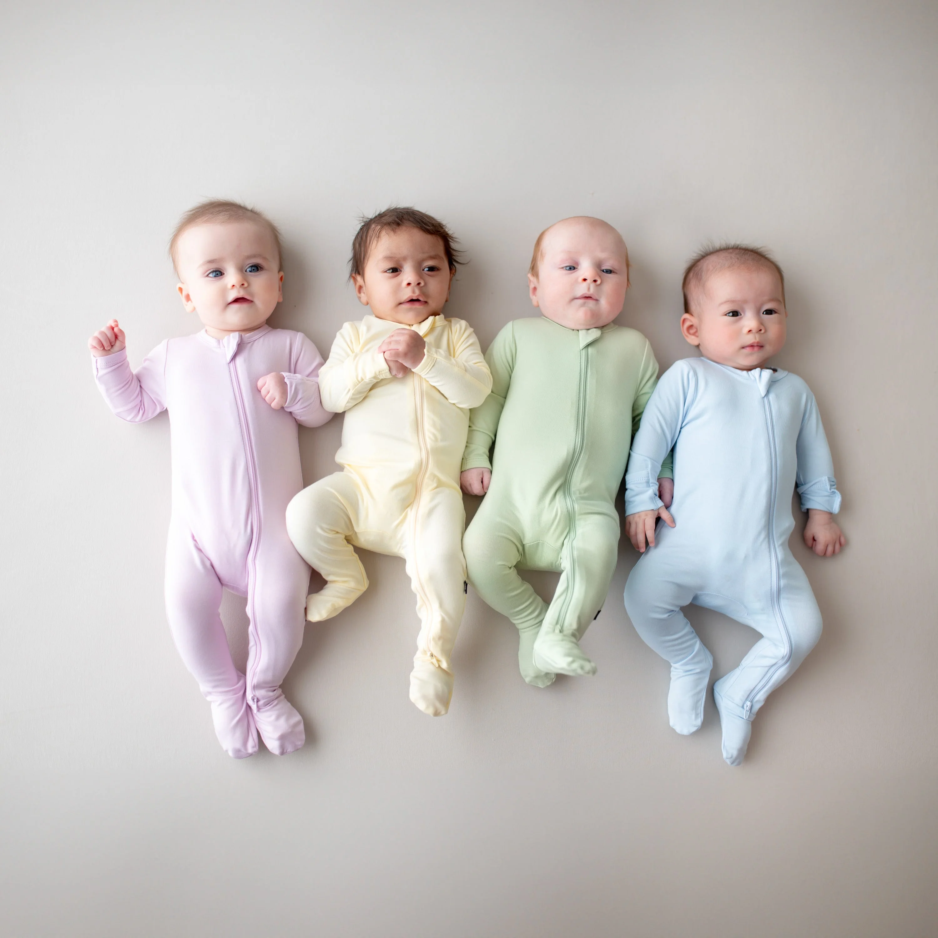 Zippered Footie - Chamomile by Kyte Baby - Image 5