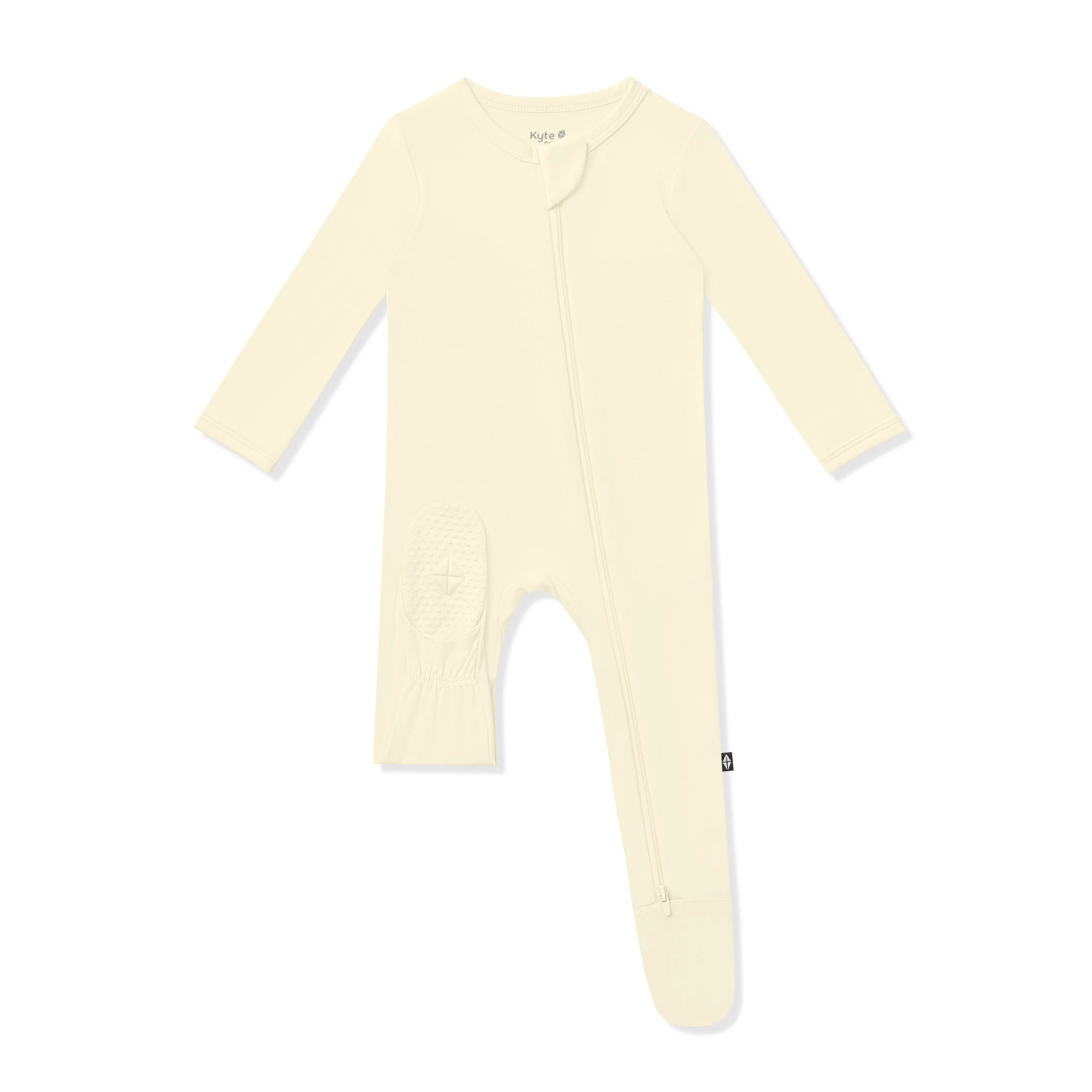 Zippered Footie - Chamomile by Kyte Baby - Image 7