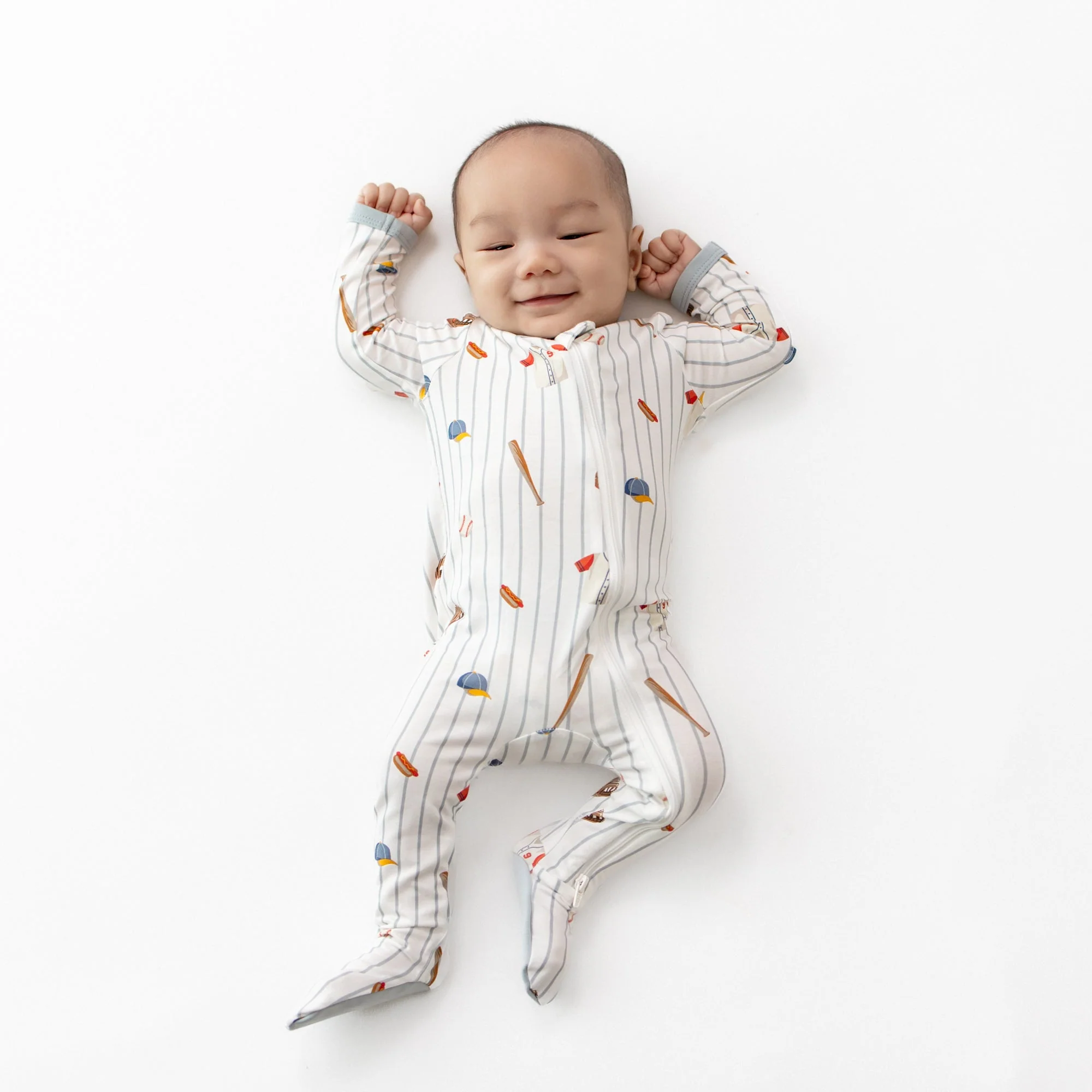 Zippered Footie - Home Run by Kyte Baby - Image 2