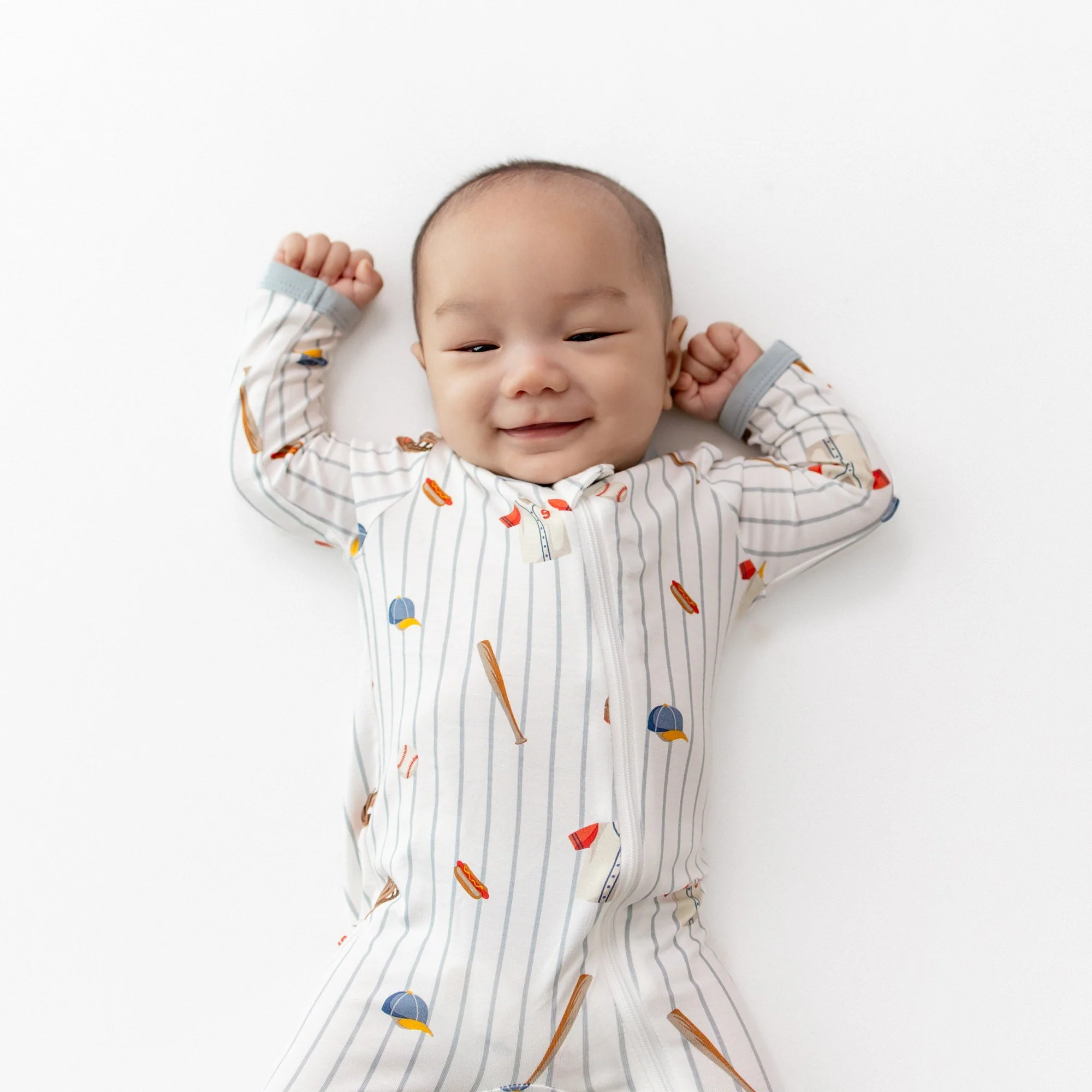 Zippered Footie - Home Run by Kyte Baby - Image 4