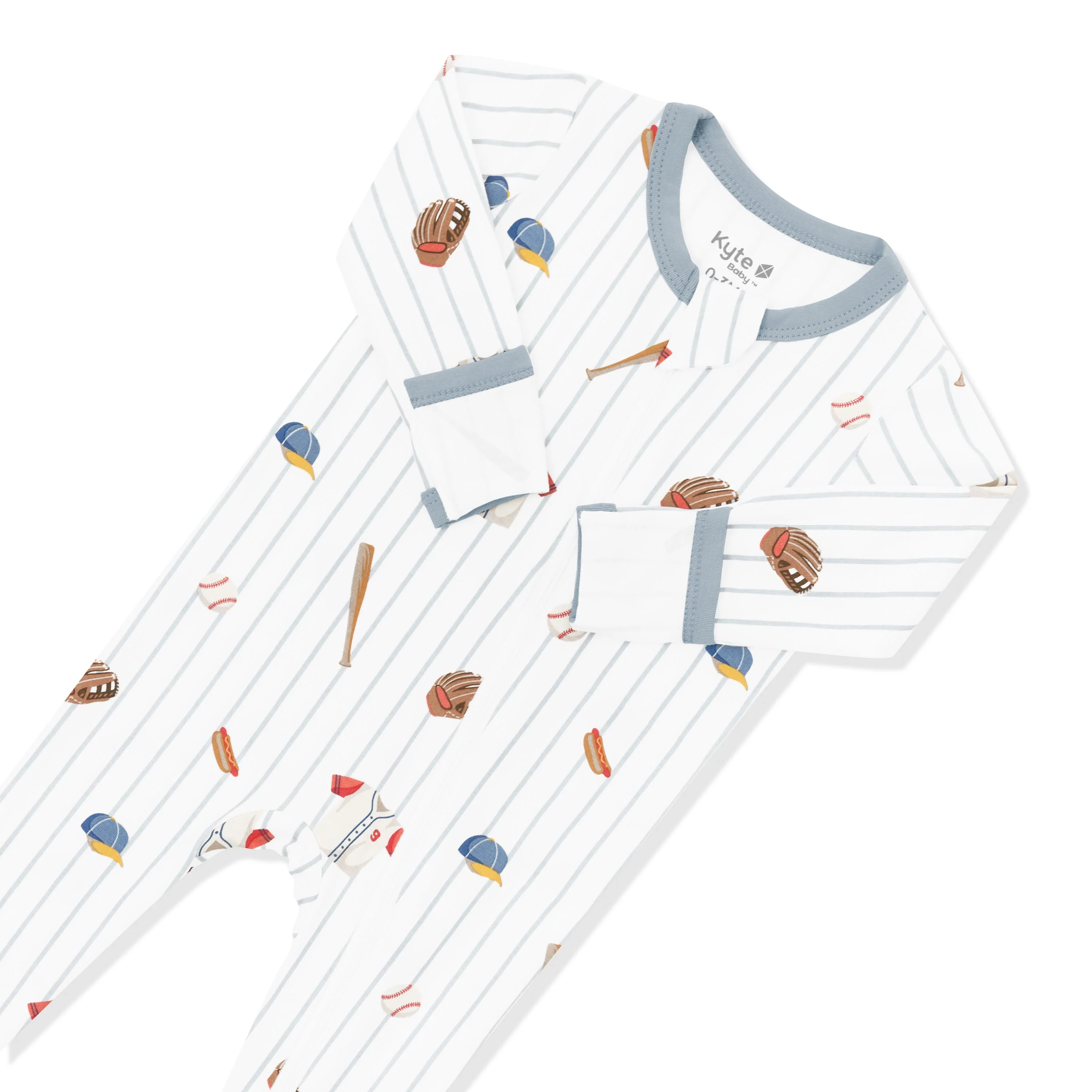 Zippered Footie - Home Run by Kyte Baby - Image 5