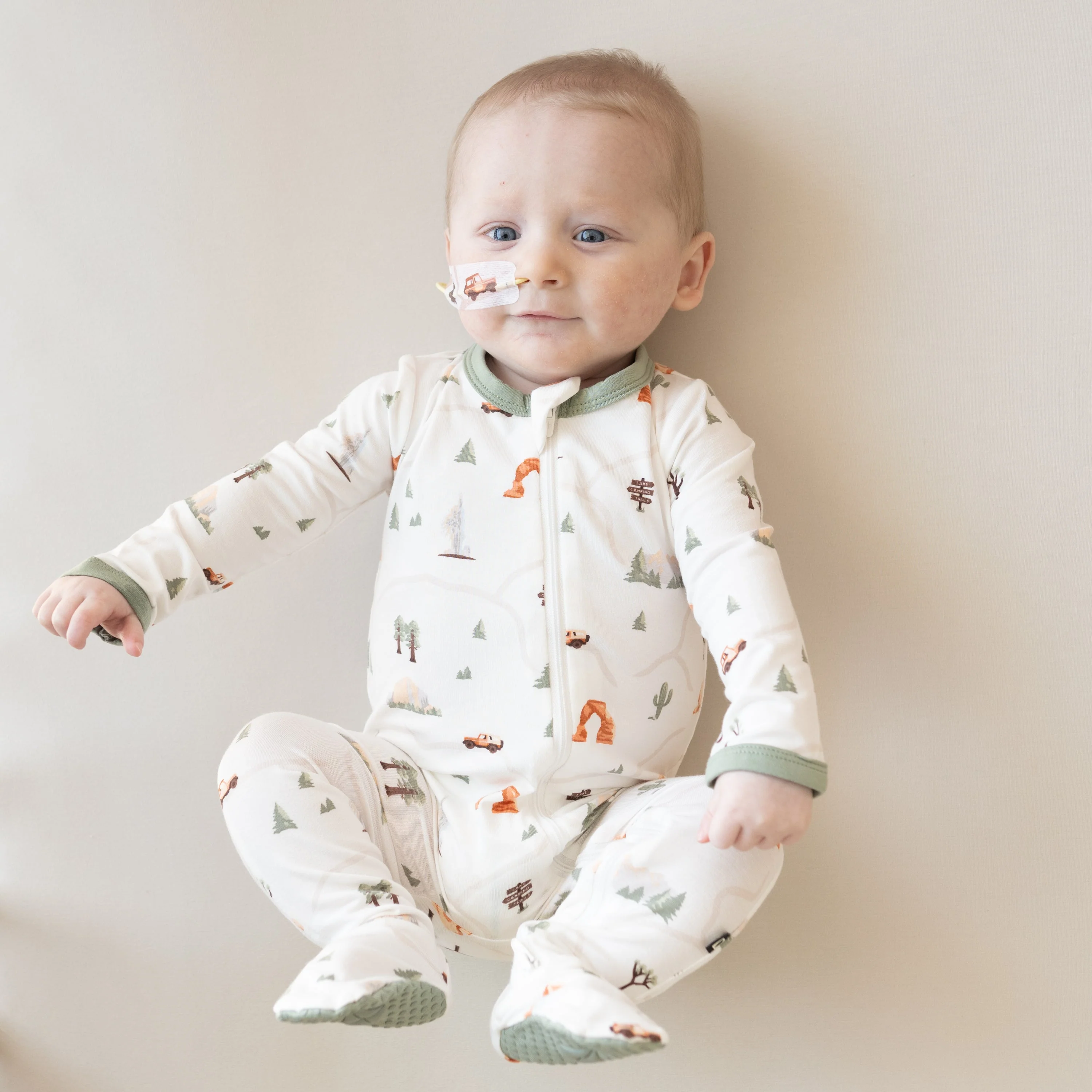 Zippered Footie - Road Trip by Kyte Baby - Image 2