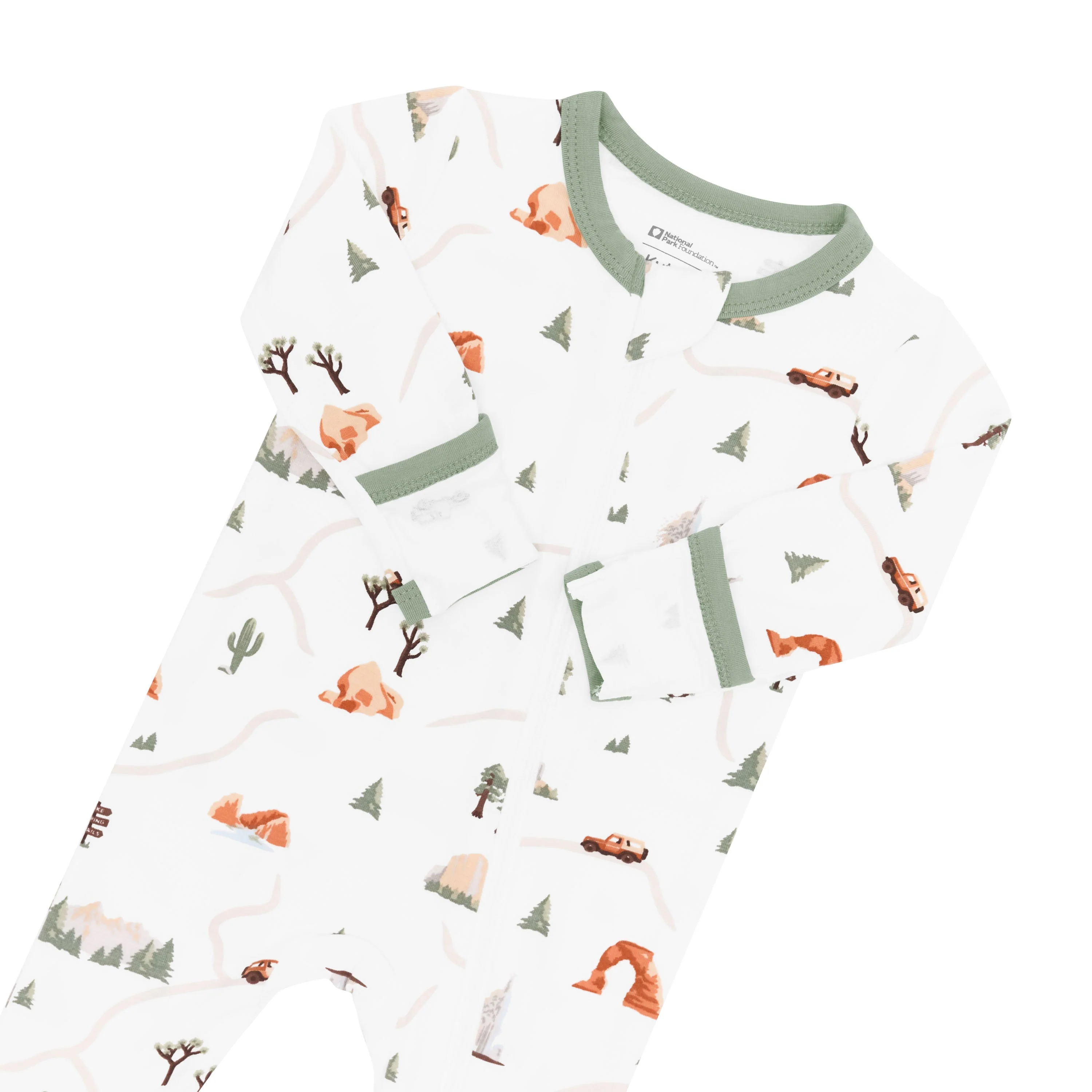 Zippered Footie - Road Trip by Kyte Baby - Image 6