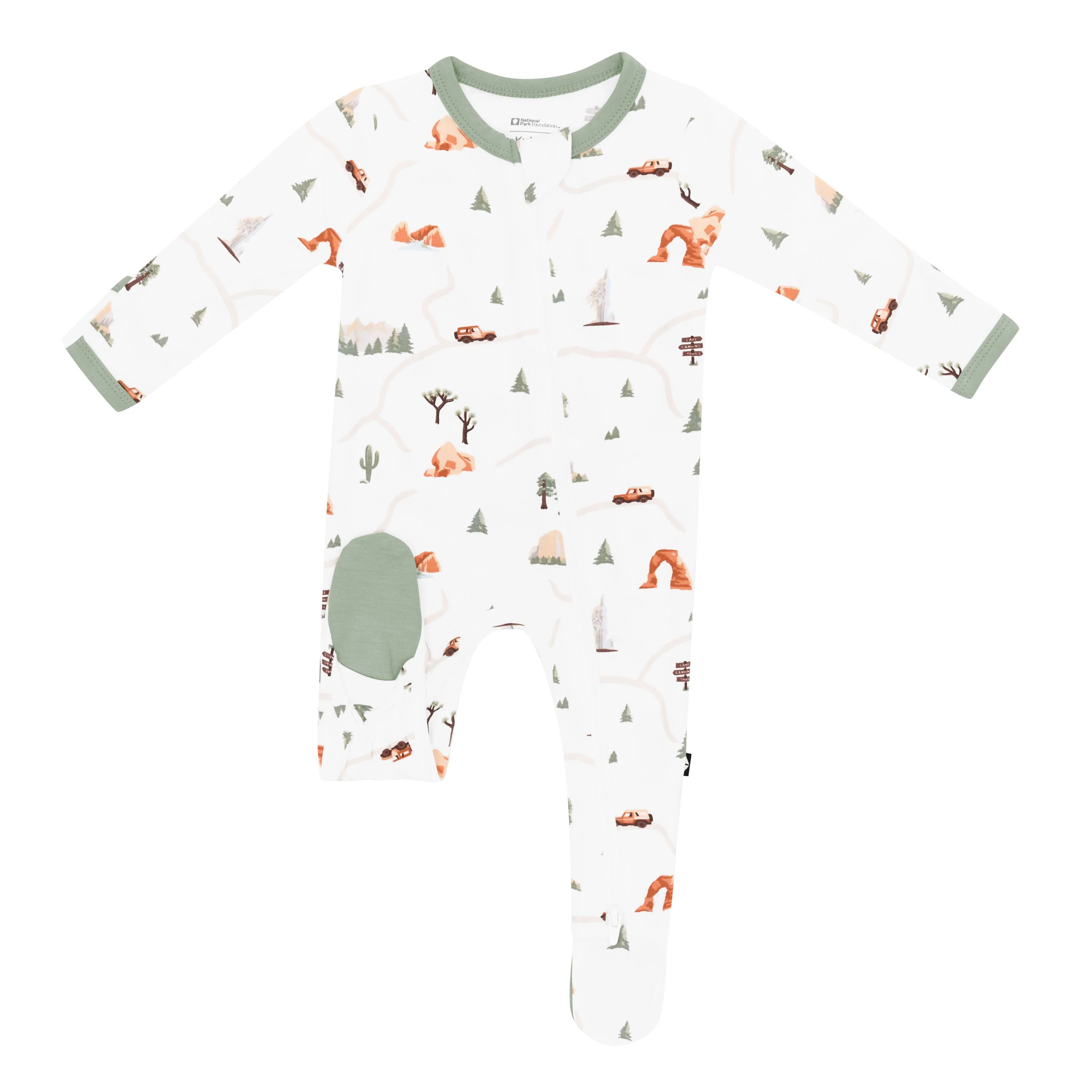 Zippered Footie - Road Trip by Kyte Baby - Image 7