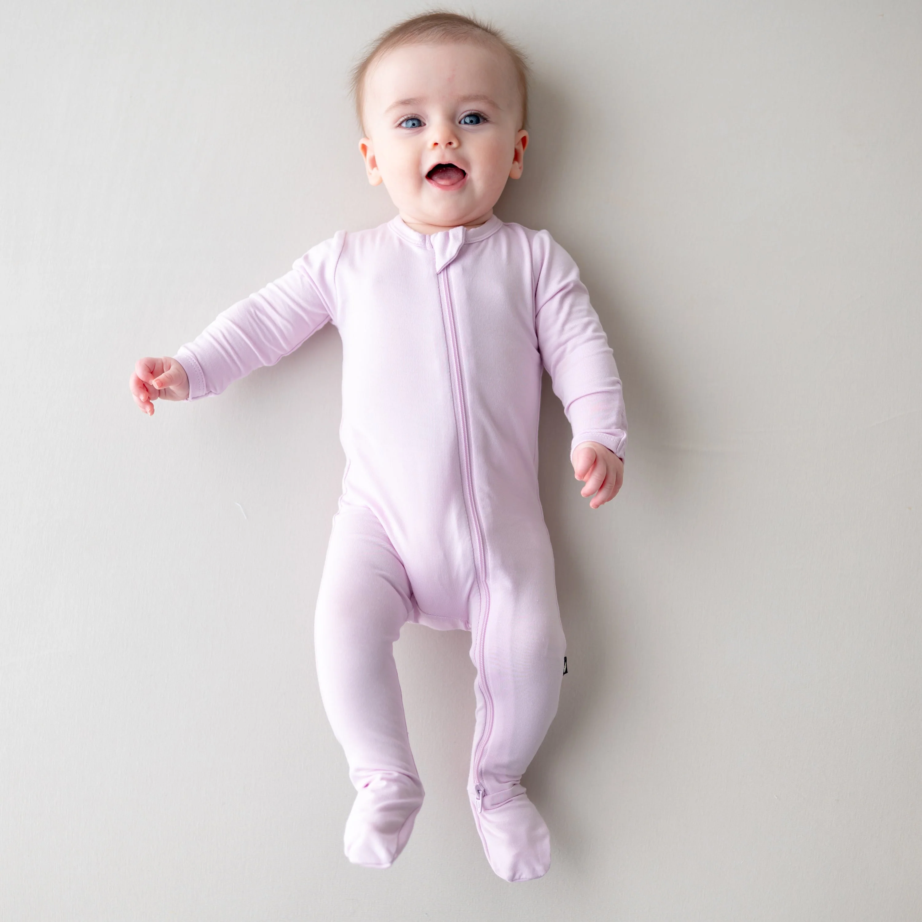 Zippered Footie - Thistle by Kyte Baby - Image 2