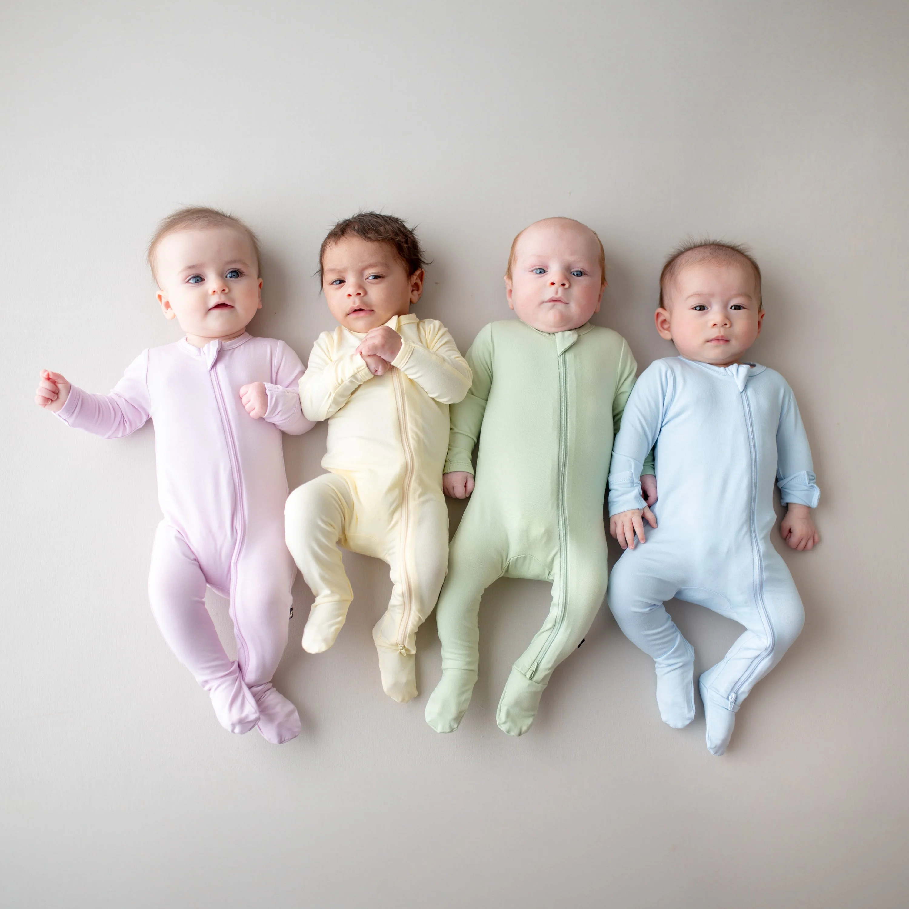 Zippered Footie - Thistle by Kyte Baby - Image 4