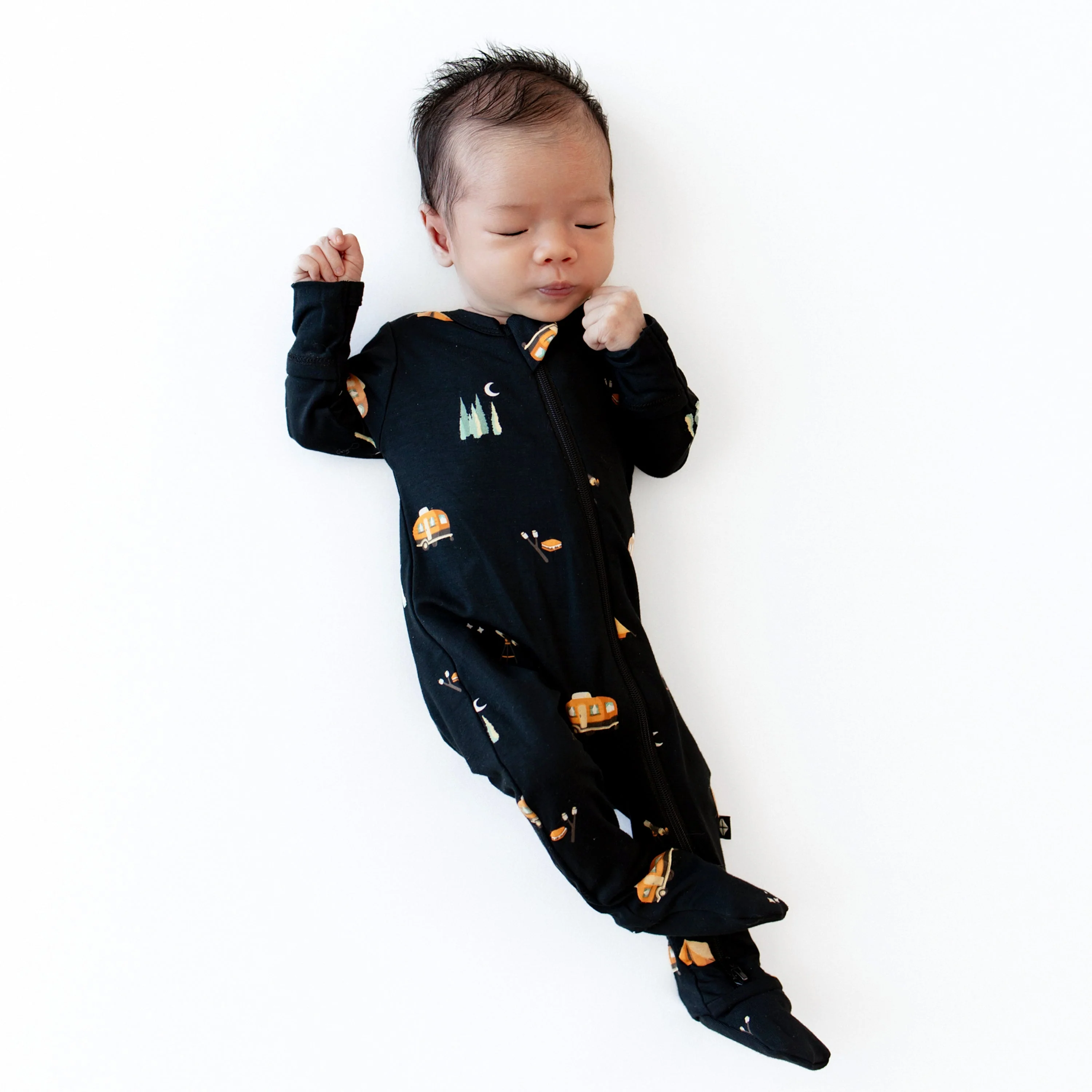Zippered Footie - Under the Stars by Kyte Baby - Image 2