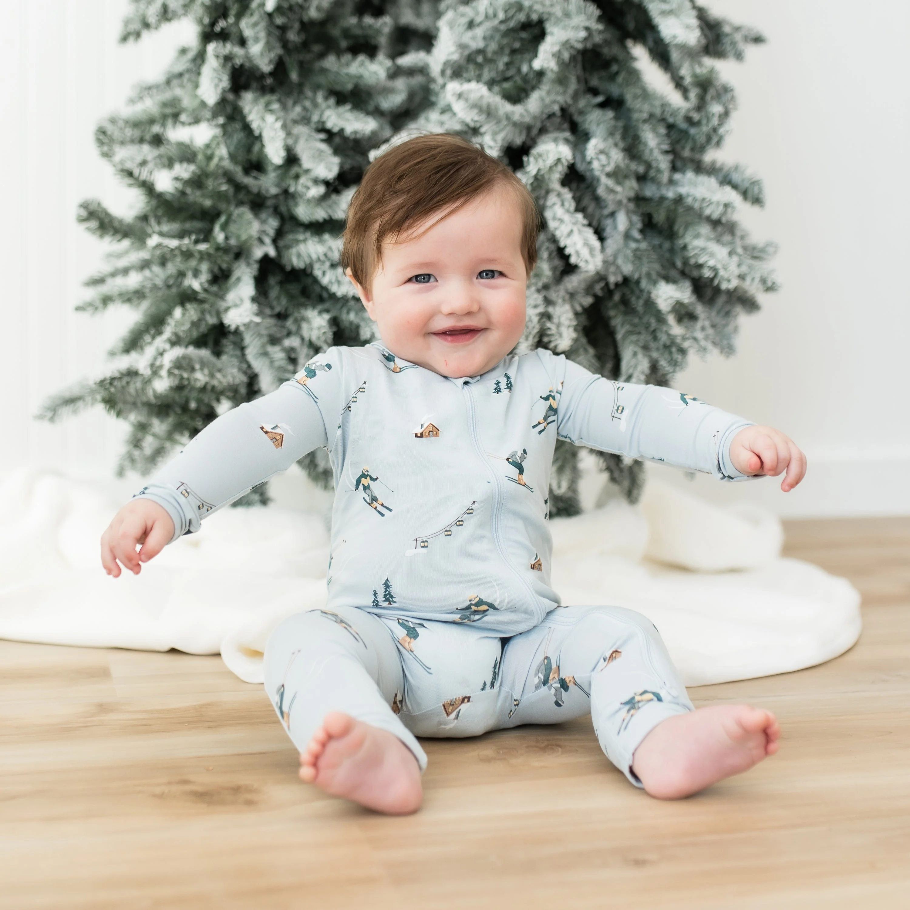 Zippered Romper - Ski by Kyte Baby - Image 7