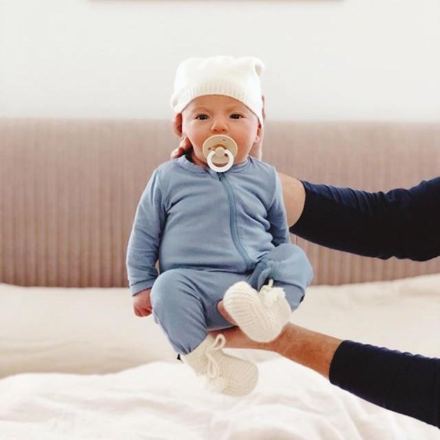 Zippered Romper - Slate by Kyte Baby - Image 5